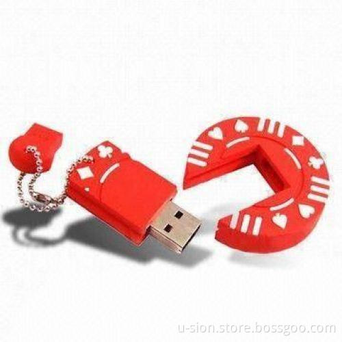 Silicone USB Flash Stick/Pen Drive, No External Power Required